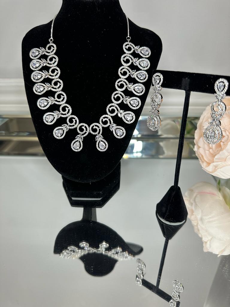 American Diamond Necklace Set