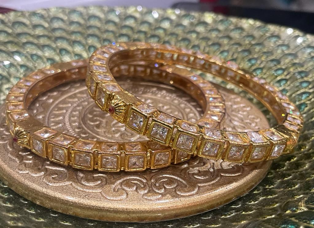 Kundan Gold-Plated Bangles